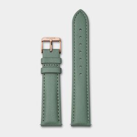 Horlogebandje leather 18 mm stone green/rose gold / Cluse